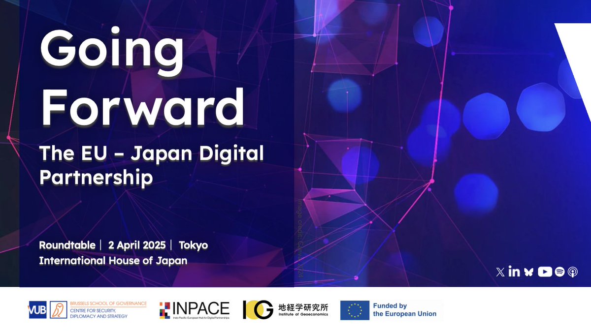 On 2 April, we were delighted to co-organise this <a href="/INPACE_Hub/">INPACEHub</a> closed-door workshop on "The EU-Japan Digital Partnership: Going Forward". With our partners the Institute of Geoeconomics <a href="/APInitiative/">Asia Pacific Initiative</a> we explored technological innovation, global governance and more!
