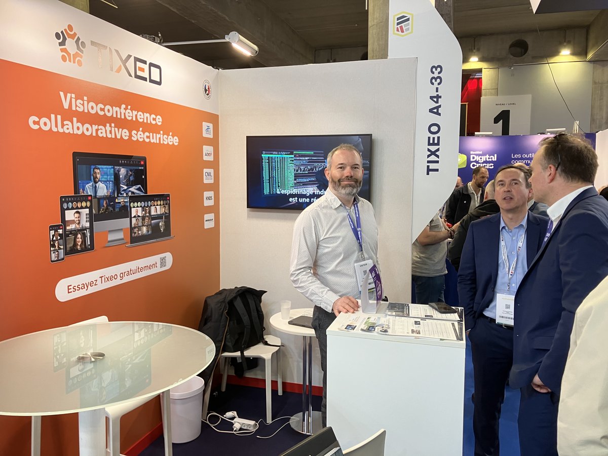 Tixeo (@tixeo) on Twitter photo Retrouvez-nous jusqu'au 3 avril au <a href="/FIC_eu/">Forum InCyber (FIC) - EUROPE</a> !
🇫🇷 Tixeo, solution de visioconférence souveraine et certifiée CSPN depuis 2017, s'est imposé comme un acteur de confiance dans l'écosystème cyber français et européen.
Avec un objectif : protéger les communications les plus critiques Retrouvez-nous jusqu'au 3 avril au <a href="/FIC_eu/">Forum InCyber (FIC) - EUROPE</a> !
🇫🇷 Tixeo, solution de visioconférence souveraine et certifiée CSPN depuis 2017, s'est imposé comme un acteur de confiance dans l'écosystème cyber français et européen.
Avec un objectif : protéger les communications les plus critiques