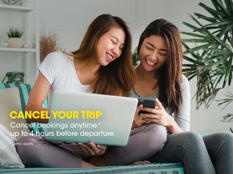 With Change Your Flight or Cancel Your Trip*, you can easily make unlimited flight date/time changes or get a refund for cancelled bookings. A little more begins at Scoot. Learn more at bit.ly/FlexAddOns_Sg.

*Terms apply.
