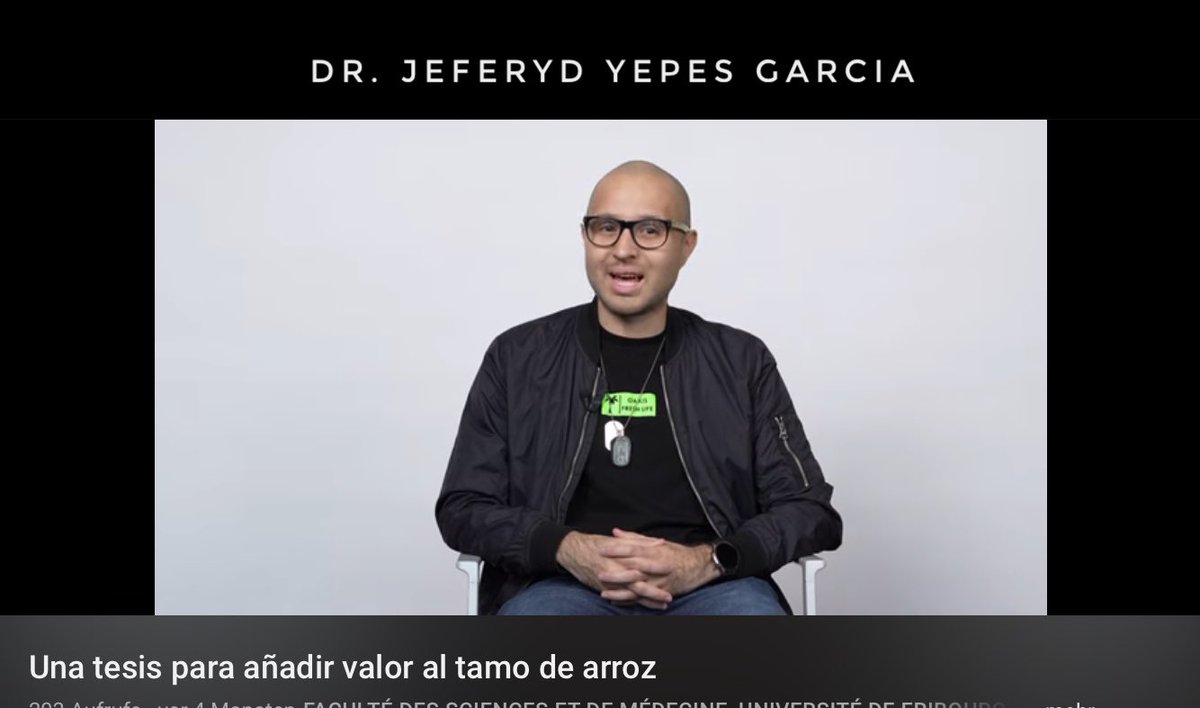 The Swiss FCS (@swiss_fcs) on Twitter photo Dr. Jeferyd YEPES GARCIA from Colombia 🇨🇴 and former Swiss Government Excellence Scholarship holder (2022-2025) <a href="/unifr/">Uni Fribourg</a> presents his doctoral thesis about adding value to rice chaff.
#ESKAS <a href="/SBFI_CH/">SBFI SEFRI SERI</a> <a href="/SuizaColombia/">Embajada de Suiza en Colombia</a>
Watch the summary:
youtube.com/watch?v=xxSlu5… Dr. Jeferyd YEPES GARCIA from Colombia 🇨🇴 and former Swiss Government Excellence Scholarship holder (2022-2025) <a href="/unifr/">Uni Fribourg</a> presents his doctoral thesis about adding value to rice chaff.
#ESKAS <a href="/SBFI_CH/">SBFI SEFRI SERI</a> <a href="/SuizaColombia/">Embajada de Suiza en Colombia</a>
Watch the summary:
youtube.com/watch?v=xxSlu5…