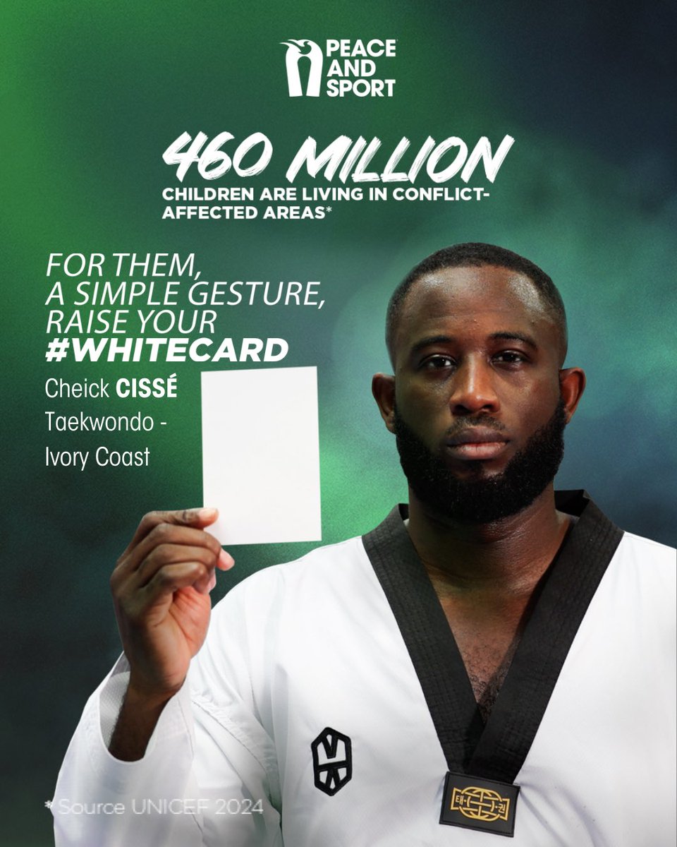 🌍Millions of children are living in conflit-affected areas. For them, a simple gesture, raise your #WhiteCard🕊️
#WhiteCard #SpeakYourPeace #ChampionsForPeace 2/3