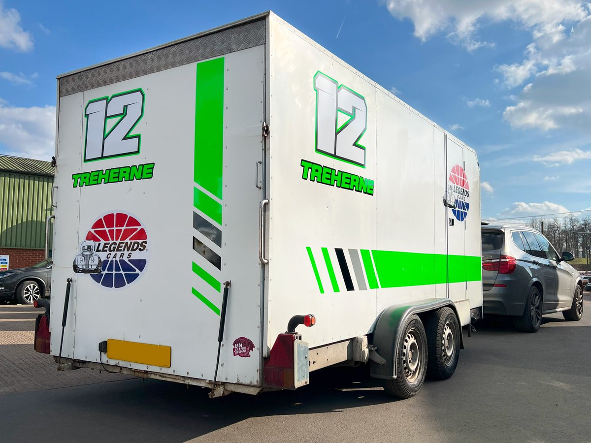 LNGraphicDesign's tweet photo. Because every race car needs branded transportation! ๐ฏ
Hereโs Stephen Treherneโs trailer now complete with matching #12 livery graphic ๐๐ค๐ฉถ๐ค๐
@UKLegends
https://t.co/3dnk8L4uhI
#customgraphics #branding #trailer #graphics #trailergraphics #racecar #legendcarracing https://t.co/9t1QAIDNN8