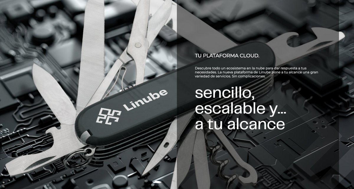 ☁️ Linube es la plataforma de servicios #Cloud para tu empresa.

Un ecosistema sencillo, escalable y a tu alcance. Descubre por qué Linube es el partner tecnológico que estás buscando 🚀.

¿Te ayudamos? Contáctanos 👇

#CloudComputing #Tecnologia

🔗 bit.ly/linubepage