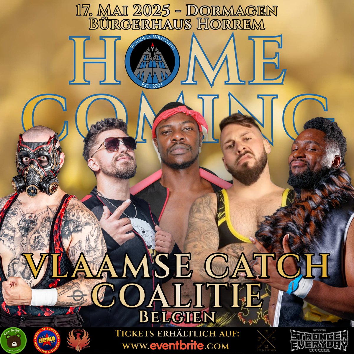 The Belgians suffered their first really heavy defeat against Skyfall. The sting is deep. What have they cooked up for Homecoming?

Tickets - Homecoming:
linktr.ee/euphoriawrestl…

#euphoriawrestling #wrestling #dormagen #cologne #EWhomecoming #düsseldorf #tickets #VCC