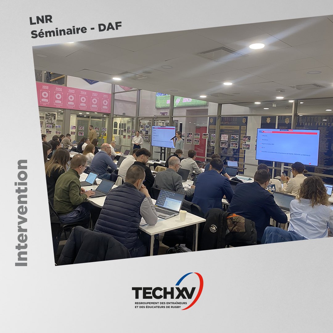Nous étions présents, ces deux derniers jours, au séminaire des DAF, organisé par la <a href="/LNRofficiel/">Ligue Nationale de Rugby</a> au <a href="/SFParisRugby/">Stade Français Paris</a>. 🏉

À cette occasion, nous sommes intervenus pour sensibiliser les clubs à la formation professionnelle des membres de l’encadrement sportif. 🎓