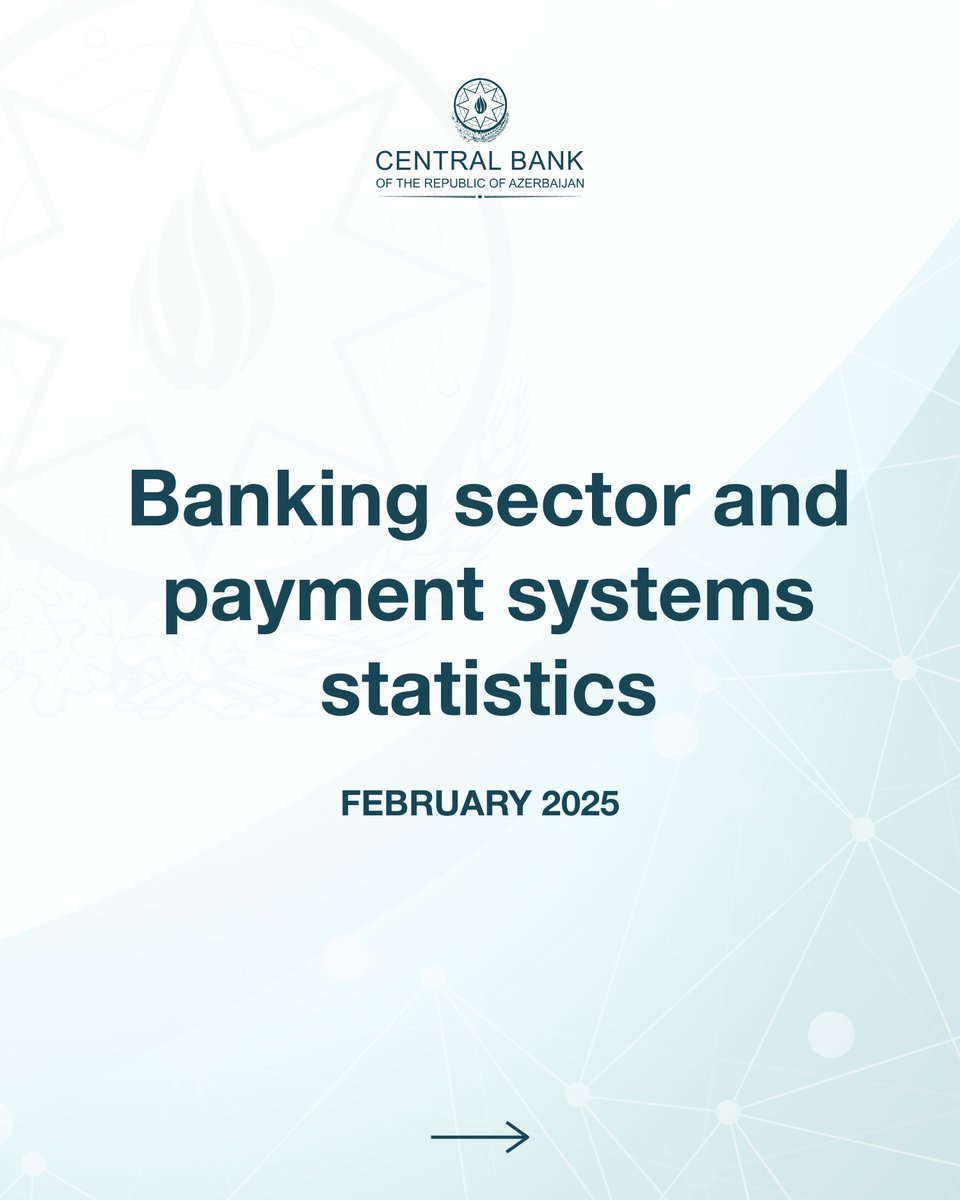 Central_Bank_AZ's tweet photo. Statistical Bulletin for February 2025 is published on the Central Bank's website. https://t.co/FVv6s45JuW
#CBAR #StatisticalBulletin https://t.co/lReTUfDlJZ