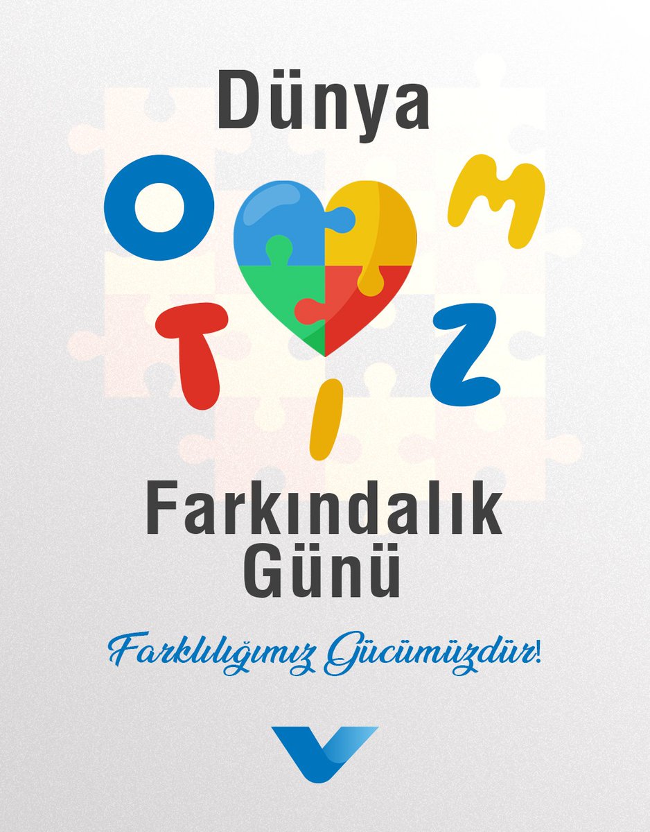 Bugün; farklılıkları kucaklamak, anlamaya çalışmak ve birlikte daha güçlü olabilmek için farkındalık günü.  Otizm bir eksiklik değil, farklı bir düşünme biçimidir.  

2 Nisan Otizm Farkındalık Günü'nde, anlamak için sen de bir adım at!  #OtizmFarkındalıkGünü