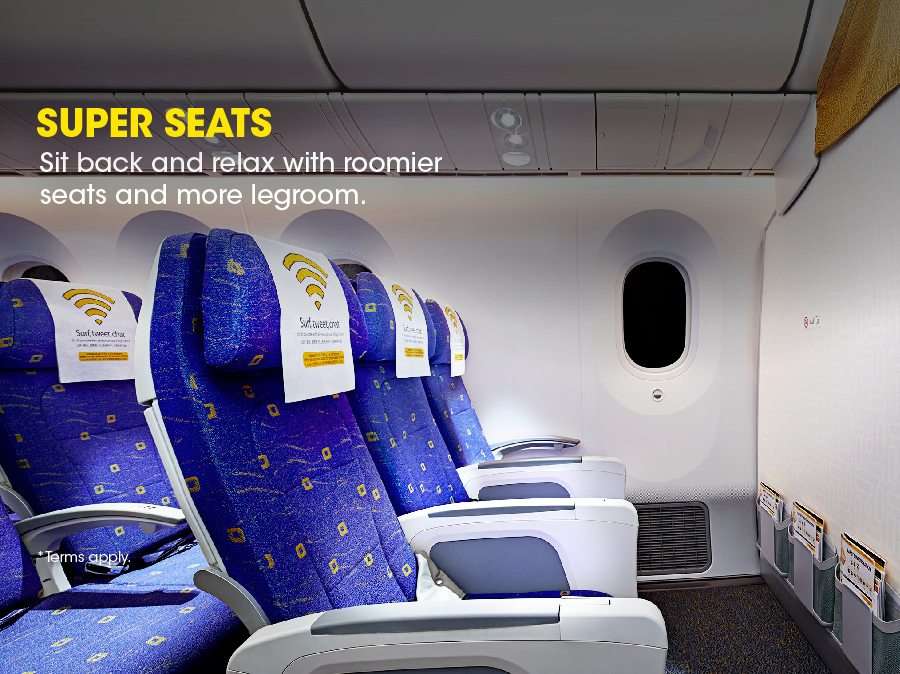 Whether you seek a quieter environment or extra pampering, we have cabin offerings* that suit your needs. A little more begins at Scoot. Learn more at bit.ly/CabinOfferings….

*ScootPlus and Scoot-in-Silence are available on the Boeing 787 Dreamliner only.