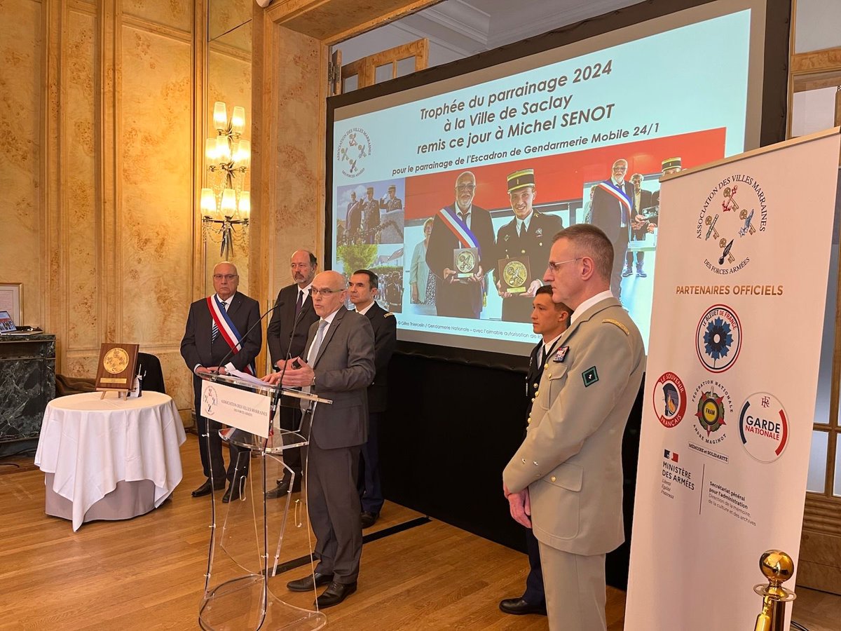 Louis Giscard d'Estaing (@lgiscardestaing) on Twitter photo Cérémonie au #CercleDesArmées mettant en valeur le parrainage de la Ville de #Saclay avec l’Escadron de <a href="/Gendarmerie/">Gendarmerie nationale</a>  mobile 24/1 : Occasion de souligner le rôle majeur  du concept <a href="/ASSVILLES/">ASS VILLES MARRAINES</a> Marraines dans le lien Collectivités /Forces Armées. Cérémonie au #CercleDesArmées mettant en valeur le parrainage de la Ville de #Saclay avec l’Escadron de <a href="/Gendarmerie/">Gendarmerie nationale</a>  mobile 24/1 : Occasion de souligner le rôle majeur  du concept <a href="/ASSVILLES/">ASS VILLES MARRAINES</a> Marraines dans le lien Collectivités /Forces Armées.