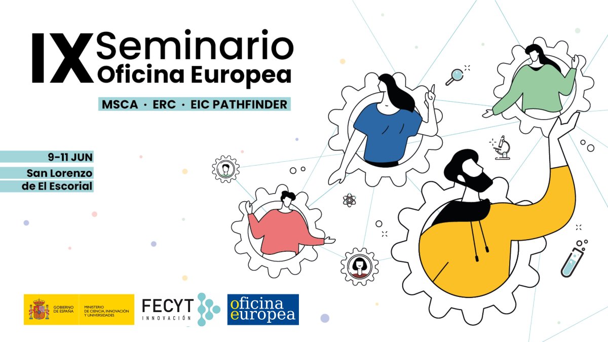 📣Abierta la preinscripción para el IX Seminario Oficina Europea
🔷ERC
🔷MSCA
🔷EIC (Pathfinder)

🗓️9 - 11 junio
📍San Lorenzo de El Escorial
⏰Fecha límite preinscripción: 21 de abril 
ℹ️horizonteeuropa.es/abierto-el-reg…