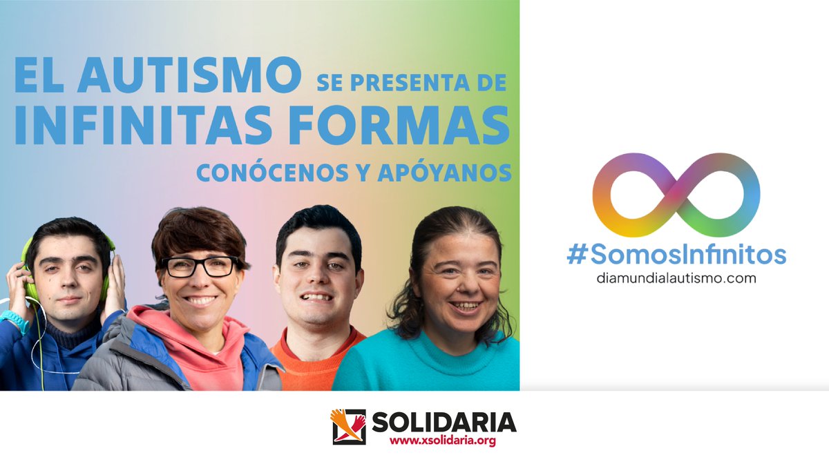 Grupo Social ASPANIAS (@aspaniasburgos) on Twitter photo En el #DiaMundialAutismo, la <a href="/XSolidaria/">XSolidaria</a> se suma a la campaña de <a href="/Autismo_Espana/">Autismo España</a> en colaboración con el movimiento asociativo del #autismo: #SomosInfinitos. Porque cada persona autista es única y necesita apoyos especializados, adaptados a su etapa vital youtube.com/watch?v=atLme0… En el #DiaMundialAutismo, la <a href="/XSolidaria/">XSolidaria</a> se suma a la campaña de <a href="/Autismo_Espana/">Autismo España</a> en colaboración con el movimiento asociativo del #autismo: #SomosInfinitos. Porque cada persona autista es única y necesita apoyos especializados, adaptados a su etapa vital youtube.com/watch?v=atLme0…