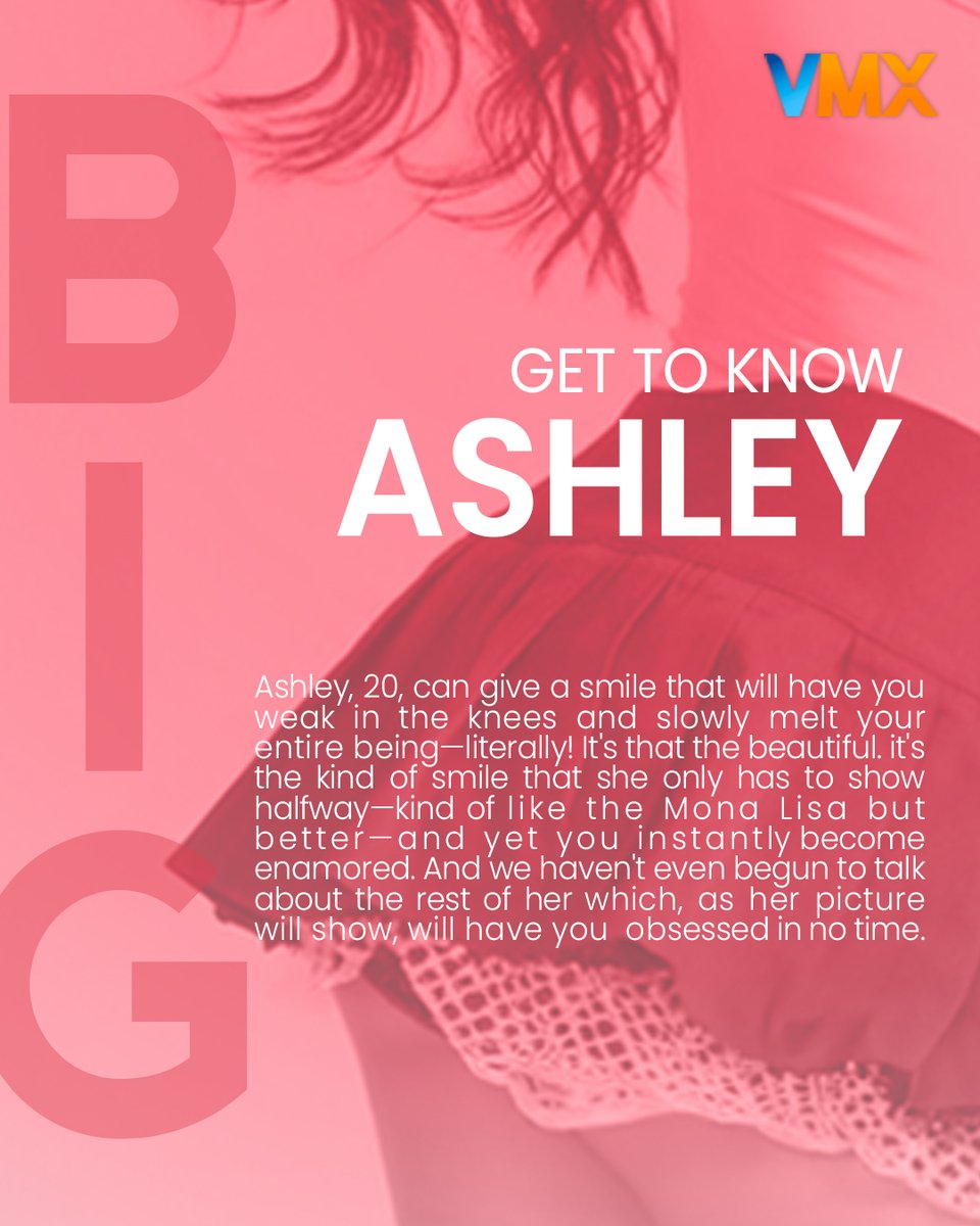 VMXGlobal's tweet image. Be blown away by her captivating charm, Ashley Lopez! 💞💄

VMX Next Big Thing〖The Girl with the Sweetest Smile〗#AshleyLopez

💌 lpzashly
🔗vivamax.net

#VMXGlobal