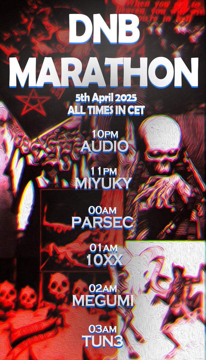 めぐみ 「MEGUMI」 (@megumimusic) on Twitter photo //
    > YOU CAN FIND ME THERE THIS WEEKEND
          > DRUM & BASS IT IS
                 >>SET/ 04_06-01_00UTC //
    > YOU CAN FIND ME THERE THIS WEEKEND
          > DRUM & BASS IT IS
                 >>SET/ 04_06-01_00UTC