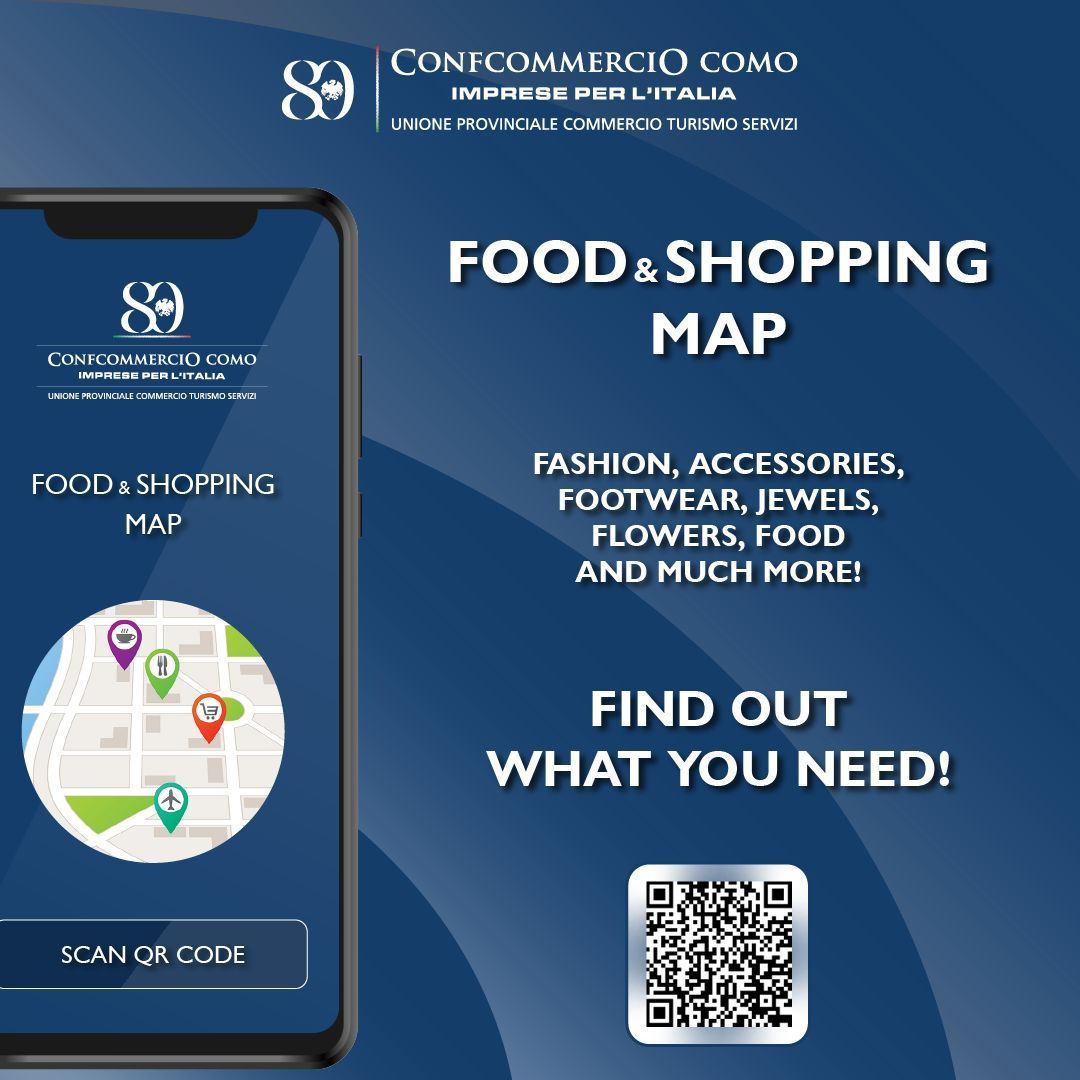 📣Confcommercio Como è lieta di presentarle la food &amp; shopping map del Lago di Como, una mappa che riunisce le attività nostre associate per promuoverle ed aiutarle a farsi conoscere. ☎️ Per info 0312441 o scrivere a info@confcommerciocomo.it 

#food #shopping #map