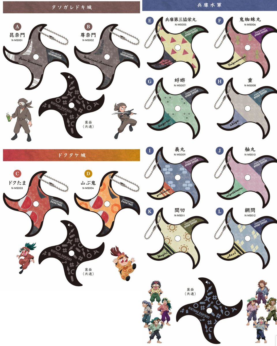 新品未使用】手裏剣型 キーホルダー 忍たま乱太郎 久々知兵助 まとめ