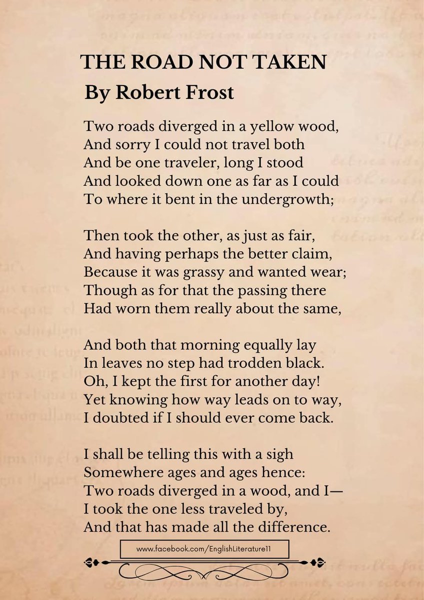 This poet, Robert Frost😍