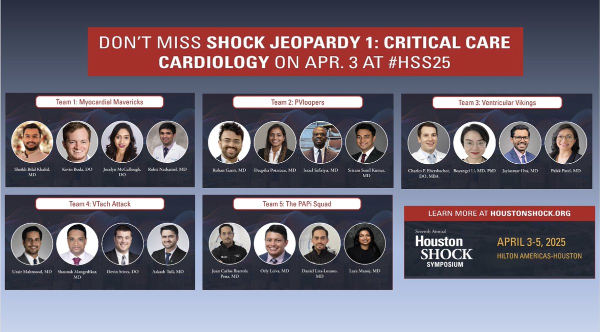 Nadeen N. Faza, M.D. (@nadeenfaza) on Twitter photo Get ready for an exciting event! I’m thrilled to co-host SHOCK Jeopardy: Critical Care Cardiology with <a href="/dr_chebrolu/">Bindu Chebrolu</a> this Thursday at noon, right after the inaugural Society of Critical Care Cardiology meeting at the Houston Shock Symposium. Expect a fun yet thought-provoking game Get ready for an exciting event! I’m thrilled to co-host SHOCK Jeopardy: Critical Care Cardiology with <a href="/dr_chebrolu/">Bindu Chebrolu</a> this Thursday at noon, right after the inaugural Society of Critical Care Cardiology meeting at the Houston Shock Symposium. Expect a fun yet thought-provoking game