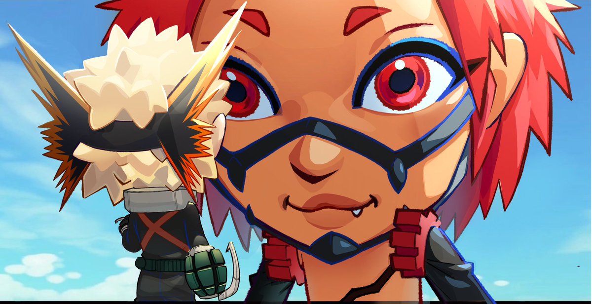 MOPTOPUS's tweet photo. Big… Kiri… Smol… Bakugo https://t.co/5cKuppW0l4
