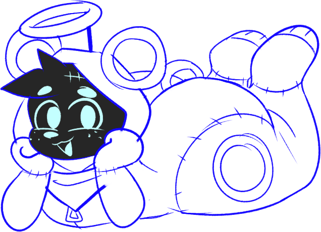 NotghostlyFox's tweet photo. Caked up plush!

For @BlacksquirrelN https://t.co/66cwMEaUSp