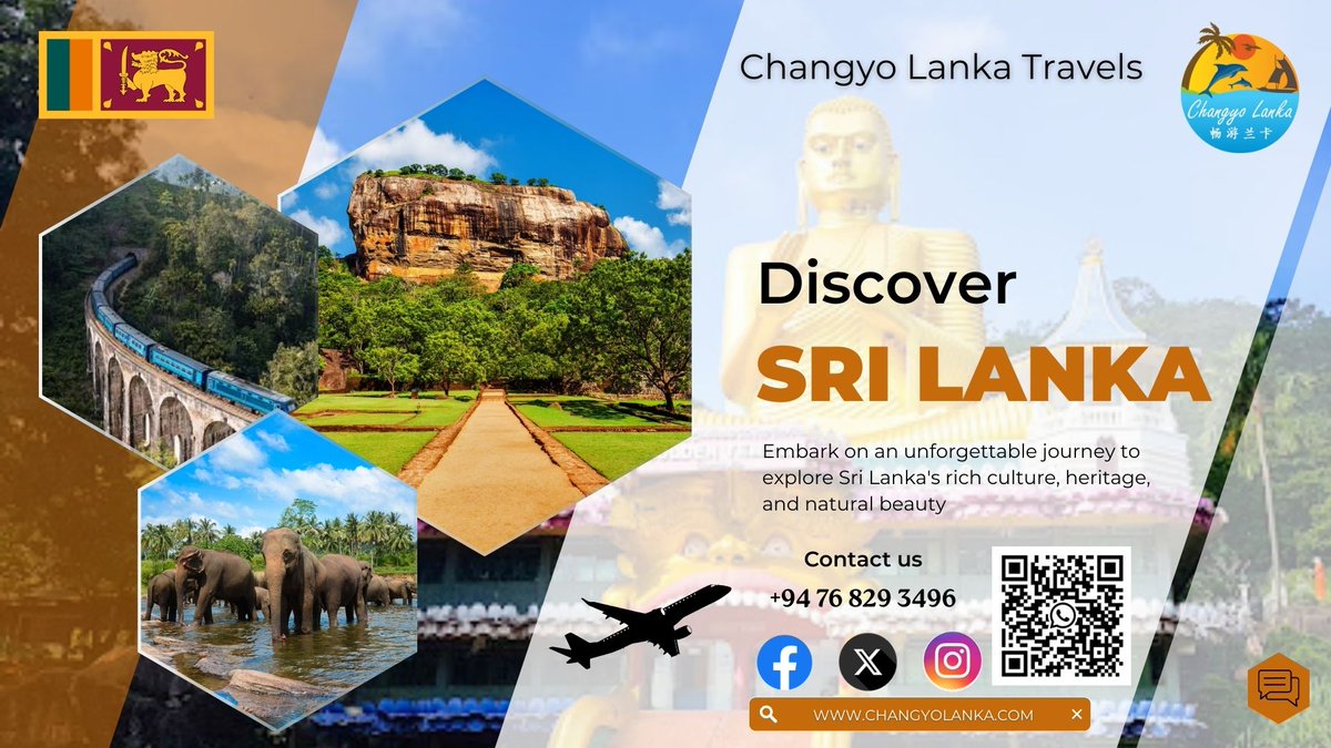 Changyo_Lanka's tweet photo. We can arrange your Sri Lankan Tour🇱🇰 

Contact us for more details📥

Call: +94 76 829 3496📲

#SriLanka #Travel #ExploreTheWorld #DonaldTrump #ElonMusk #tourism #Ramayana #Ramadan  #LSGvPBKS #IPL #Islam #AprilFoolDay #Bangkok #Myanmar #America #Europe #earthquakethailand #like https://t.co/62yp3UWoSP