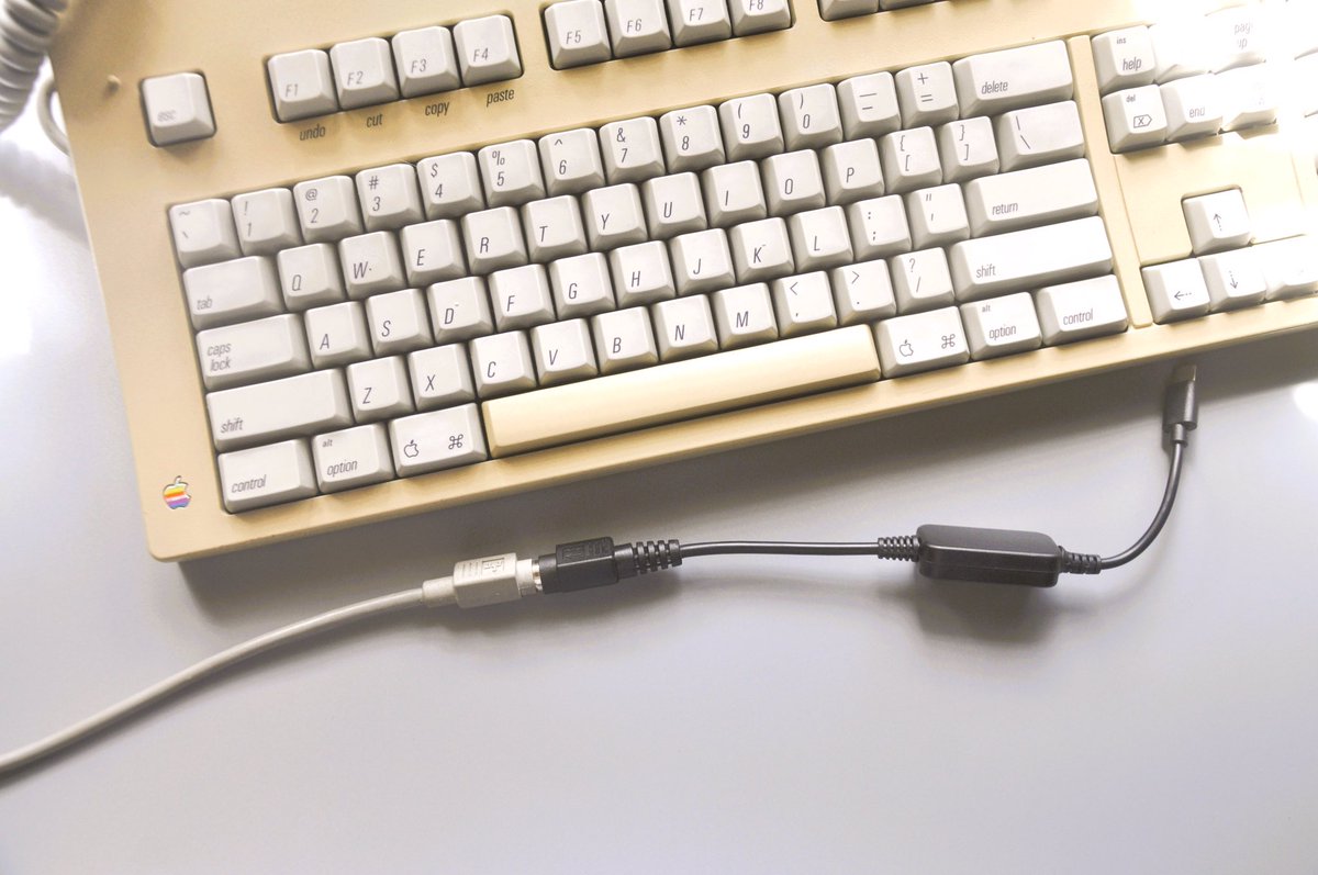 _tinkerBOY's tweet photo. Is USB-C the future? ADB to USB-C converter now available! If you want one just PM me. 

#adb #usbc #keyboard #adapter #converter #USB #apple #AppleExtendedKeyboard #AEK https://t.co/HLkfGN7TJw