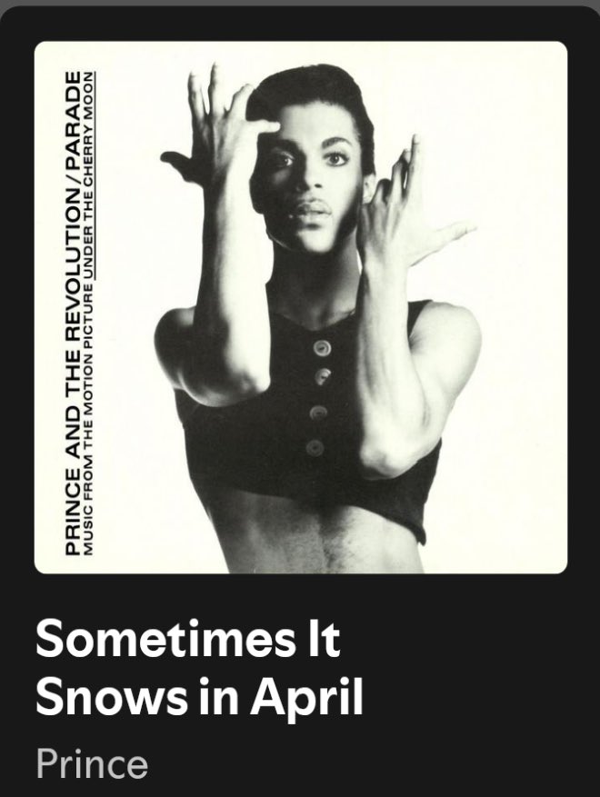 katdiva1's tweet photo. 🖤🎶 #Prince4evah #April #sometimesitsnowsinApril ❄️ https://t.co/pUiRTqAI4g