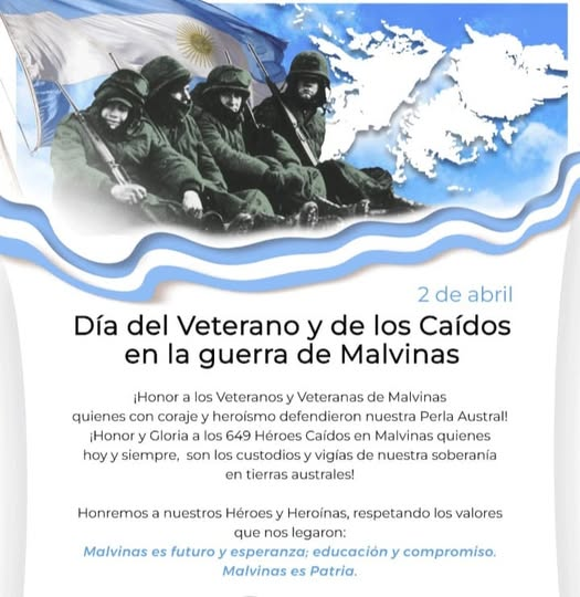 GracielaBGamarr's tweet photo. #2DeAbril 
#MalvinasArgentinas🇦🇷 
#A43AñosDeMalvinas https://t.co/FhmRrHYJfO