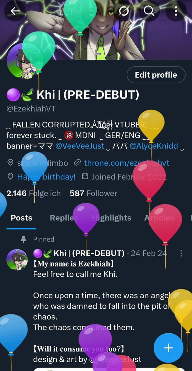 I tried popping them- 

Spoiler it doesn't work :c

Oh and yes... even I age, crazy I know 💚✨️
Survived another year - many to go 👀💜
#VtuberEN‿#Vtubers