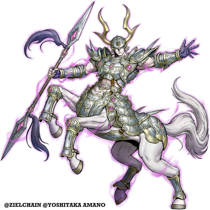 天野喜孝様 原案のNFT【ZIELCHAIN】にて、NFT所有者が参加できるレイドボスバトルでの登場キャラクター「フレイド」のイラストを、天野喜孝先生のデザインから描き起こして制作しました!公式公式 