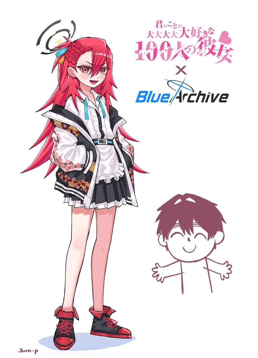 Tomogara Saki x Mikamo Neru.
#100カノファンアート