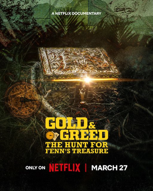 Great Netflix Documentary! 
Gold &amp; greed the Hunt for Fenn's Treasure
#netflix
#goldandgreed
<a href="/ReelLifeJustin/">Justin Posey</a>