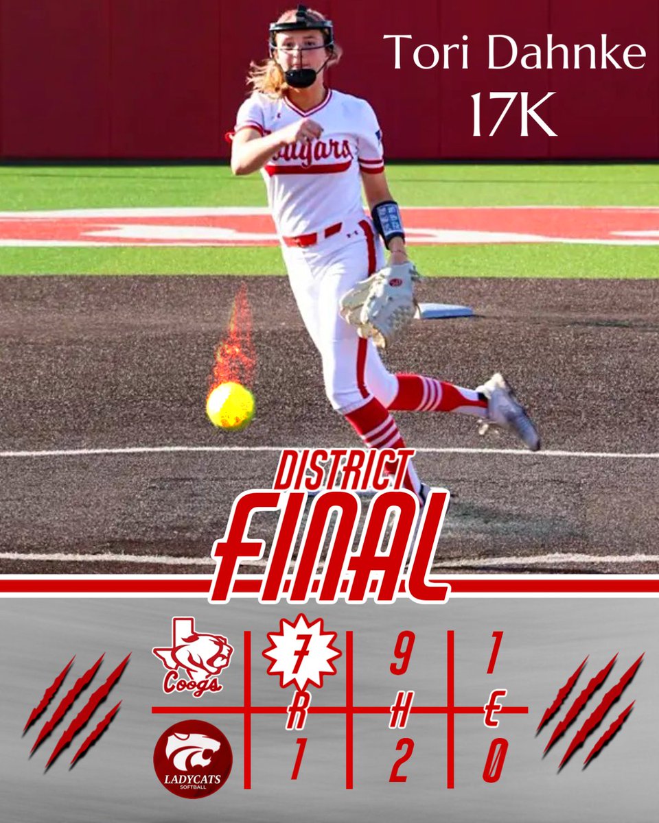 🥎Great District Win Tonight🥎

Splendora 1
Crosby 7

W-Dahnke 7IP/2H/2BB/17K🔥
Henderson 3-3/(2)2B/R/RBI
Gonzalez 2-3/💣/R/2RBI
Ross 1-2/2R/RBI/BB/3SB
Owen 2-4/R/4SB
Delome 1-4/2B/R/2RBI

BIG THANK YOU to the CSA kids who came to participate in the pregame/postgame activities👏🏻