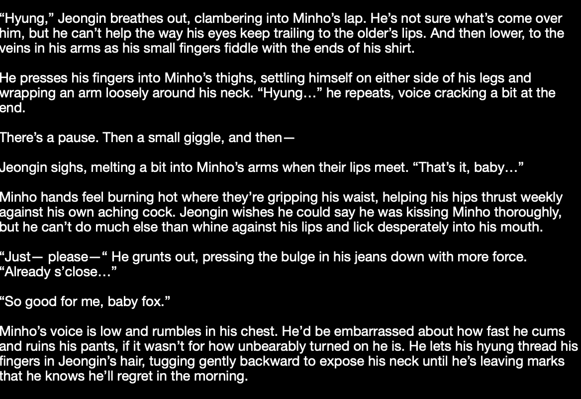 foxieimie's tweet photo. // 🦊🐰 , frottage , cumming in pants , desperate jngn

hi, i couldn't do a full bday fic this year but have a small drabble! ty all for being so wonderful the past year 💖 here's to another! https://t.co/eD4ICoZ7Wt
