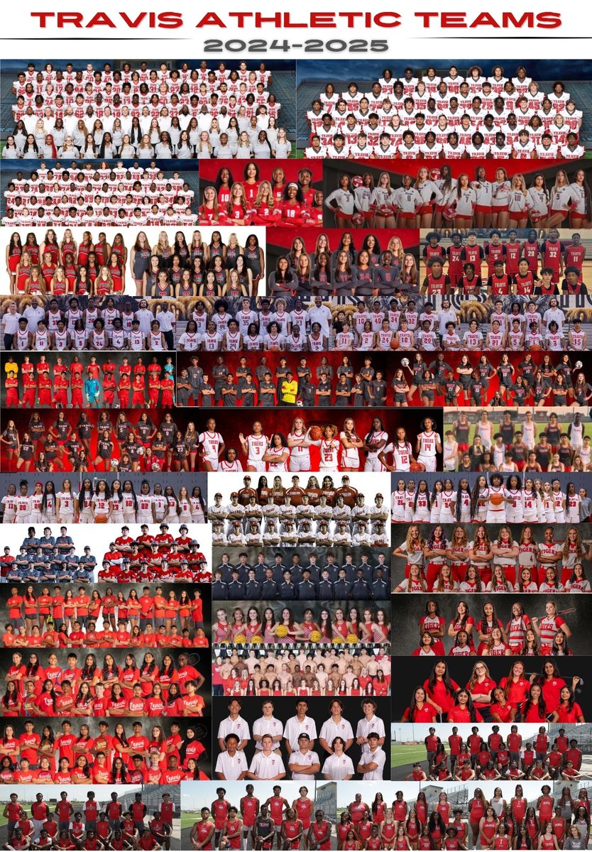 Travis HS Athletic Booster Club couldn't be more proud of ALL 792 Student-Athletes!! 
Congratulations on an Amazing 2024-2025 Athletic Season! 
GO TIGERS!! 🐯