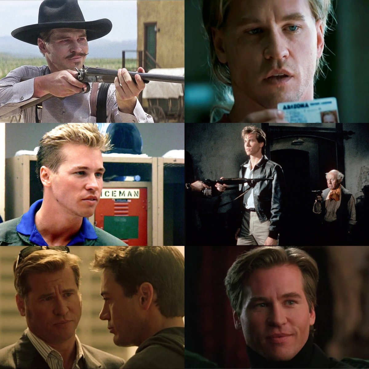 Val Kilmer was the total package. A poet &amp; world-class actor who could do comedy as perfectly as drama. Top Gun, Top Secret, Tombstone, Real Genius, Heat, Kiss Kiss Bang Bang, Batman Forever and The Doors are formidable films. This one stings. #RIPValKilmer