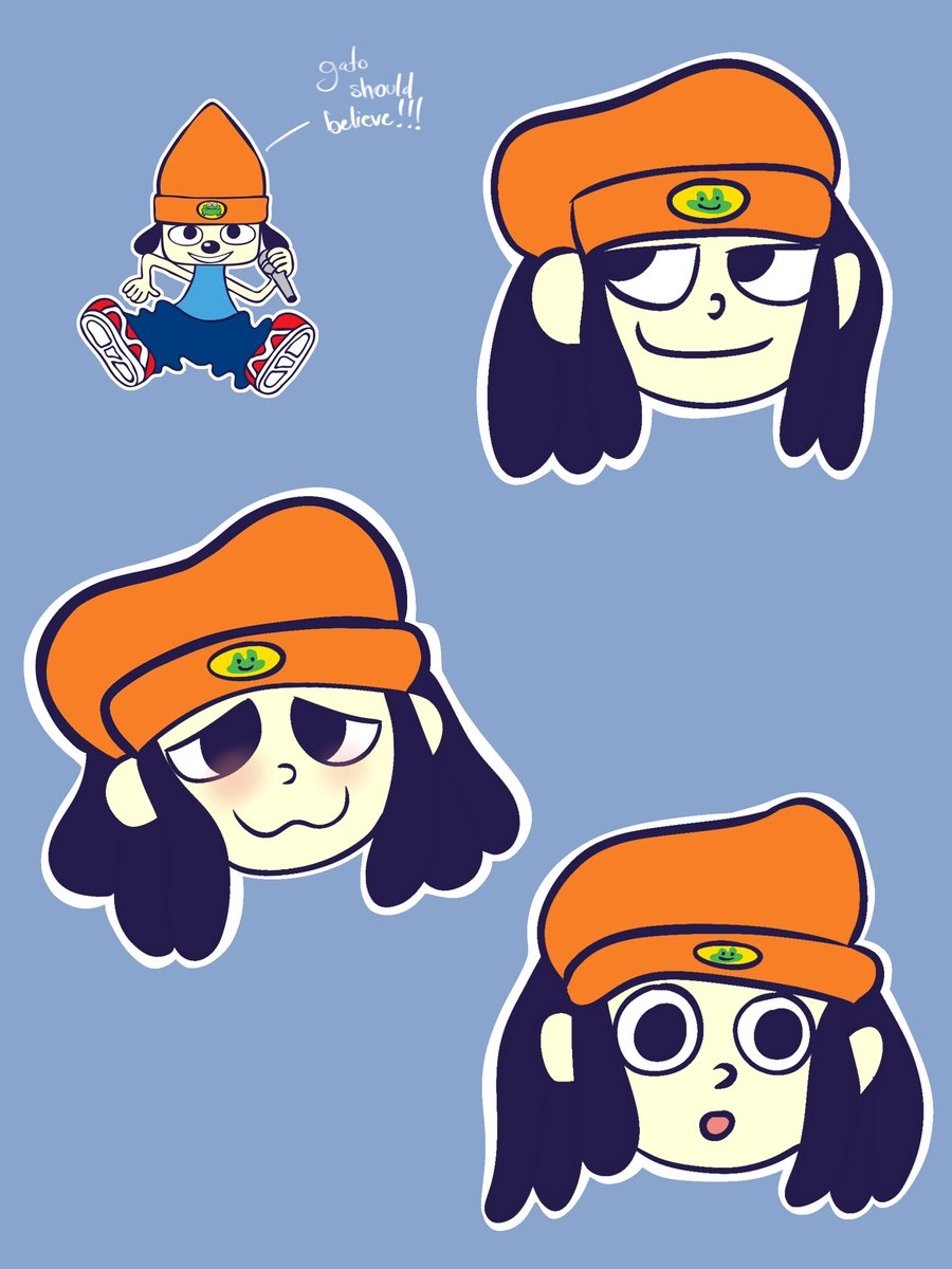 gatuubelo's tweet image. haven’t drawn in a long ass time….anyway. half assed human parappa design chat #parappatherapper #parappafanart #parappa #fanart