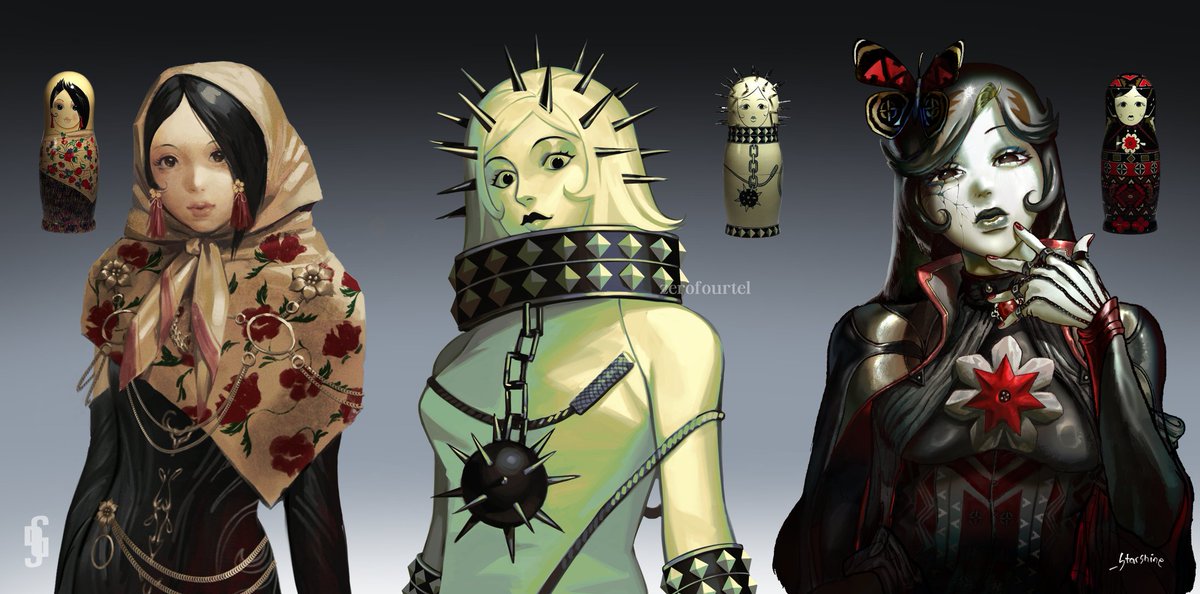 Vogue's 10th anniversary MATRIOSKA DOLLS Art collab!!