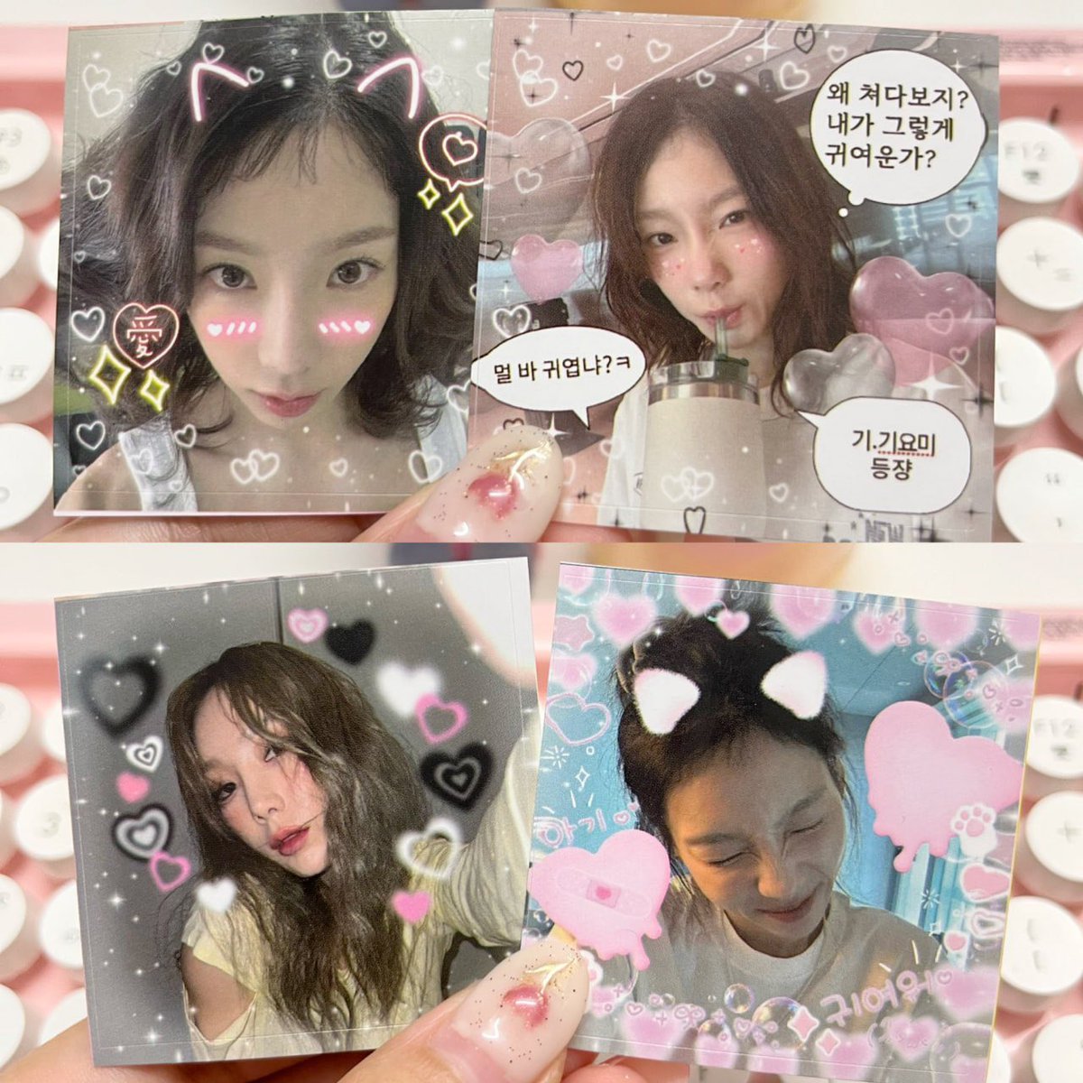 taenggeum's tweet photo. no new fansupprt this time but i have some leftover stickers from previous fansupport! 😗🎀 will be giving out on both days , limited quantities~ 

how to get: refer tweet below 

#TAEYEON_TheTENSE #TheTENSE #SINGAPORE
#TAEYEON_TheTENSE_in_SINGAPORE https://t.co/8bTK9nyKjk