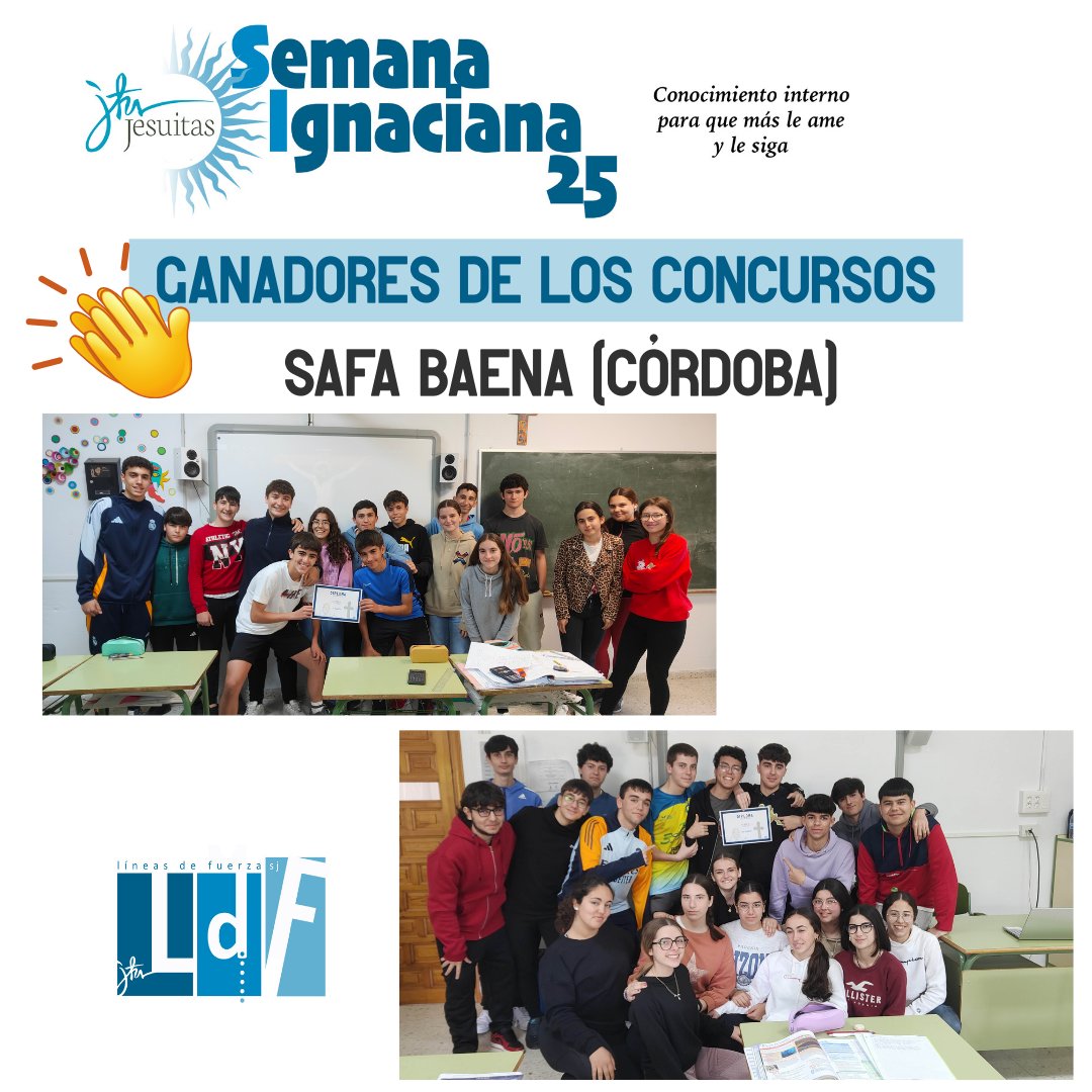 Aquí están los ganadores de <a href="/safabaena/">SAFA Baena</a> de los concursos (fotografías, quizizz, relatos) de la pasada #SemanaIgnaciana. ¡Enhorabuena!