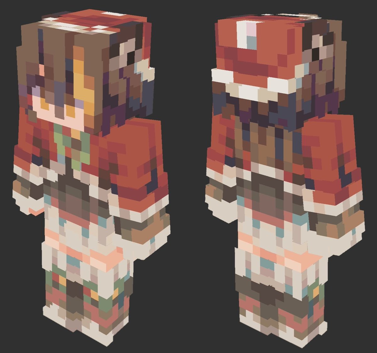 Yumaooo_'s tweet photo. My oc！
#minecraftskin #Minecraft #mcskin
#Blockbench https://t.co/RzvZpMsAko