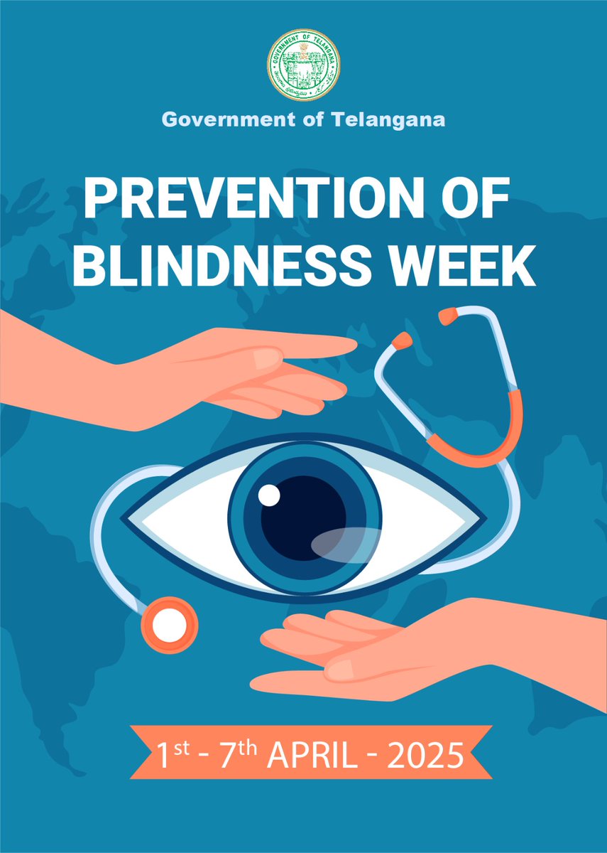 CHFW & NHM Telangana (@chfw_nhmtg) on Twitter photo Vision matters!
Regular eye check-ups, a healthy lifestyle, and early detection can prevent blindness.
<a href="/MoHFW_INDIA/">Ministry of Health</a>
<a href="/TelanganaCMO/">Telangana CMO</a>
<a href="/MoHFW_Telangana/">Minister for Health Department, Telangana</a> Vision matters!
Regular eye check-ups, a healthy lifestyle, and early detection can prevent blindness.
<a href="/MoHFW_INDIA/">Ministry of Health</a>
<a href="/TelanganaCMO/">Telangana CMO</a>
<a href="/MoHFW_Telangana/">Minister for Health Department, Telangana</a>