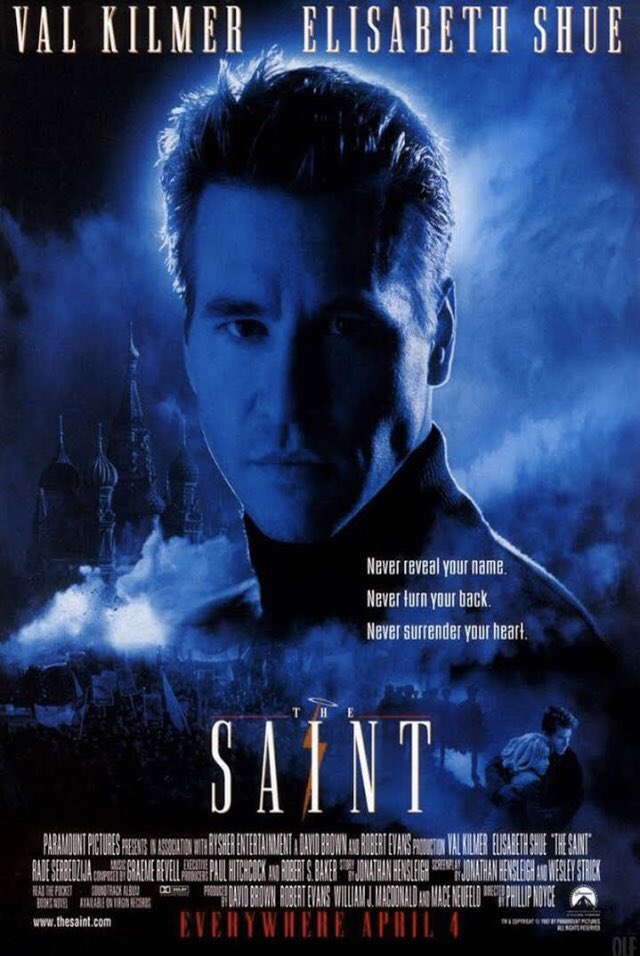 RIP <a href="/valkilmer/">Val Kilmer</a>. So many brilliant performances. The guy had incredible range - arresting presence as a lead or in a supporting role. My personal favorite is The Saint, but Heat, Top Gun, Batman, The Doors, Thunderheart, Tombstone &amp; Kiss Kiss Bang Bang are up there for me too.