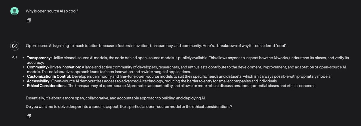 Narb | narbeh.eth (@narb_s) on Twitter photo Did you know you can run your own free, local, private version of ChatGPT using <a href="/AnythingLLM/">AnythingLLM</a>?
Open Source AI is on another level right now and you need to take advantage!
Let me show you how you can run your own ChatGPT clone in three easy steps 🧵👇 Did you know you can run your own free, local, private version of ChatGPT using <a href="/AnythingLLM/">AnythingLLM</a>?
Open Source AI is on another level right now and you need to take advantage!
Let me show you how you can run your own ChatGPT clone in three easy steps 🧵👇