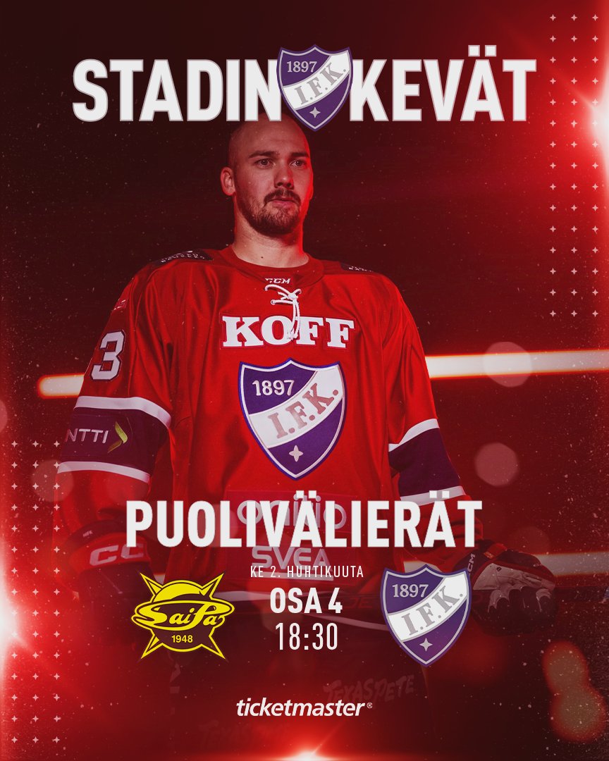 Tänään Lappeenrannassa! #HIFK #Liiga