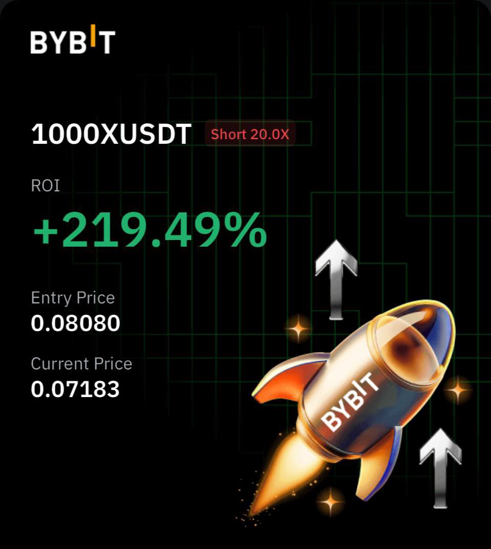 CryptoRK11's tweet photo. #1000XUSDT #1000X Printed +219% with 20X leverage in just 7 hours! $X #XUSDT 🚀

#PREMIUM_SIGNAL💰 

✍🏻Want more updates?Join here👉🏻🔗 [https://t.co/q0ZBYlN1XJ] ✅

#Binance #CryptoTrading #PUMP #AKI #AMI #LUCE #TOMI #ALCH #JAILSTOOL #MEW #COMP #XION #CARV #BTC #Bitcoin #XRP #SOL https://t.co/jAOEVddlsf