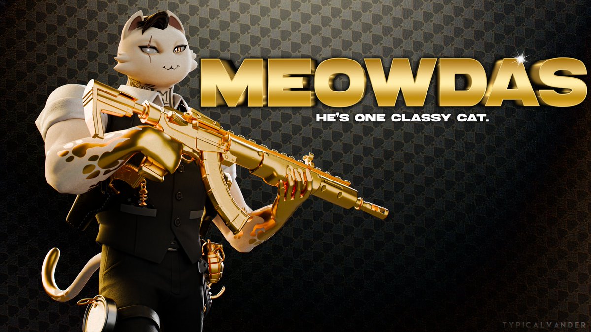 typical_vander's tweet photo. Meowdas: One Classy Cat.
#Fortnite #FortniteArt #blender3d #photoshop #Meowdas #ShadowMeowdas #Chapter2Remix #FortniteRemix #FortniteChapter2 https://t.co/Ss1OXw8yKv