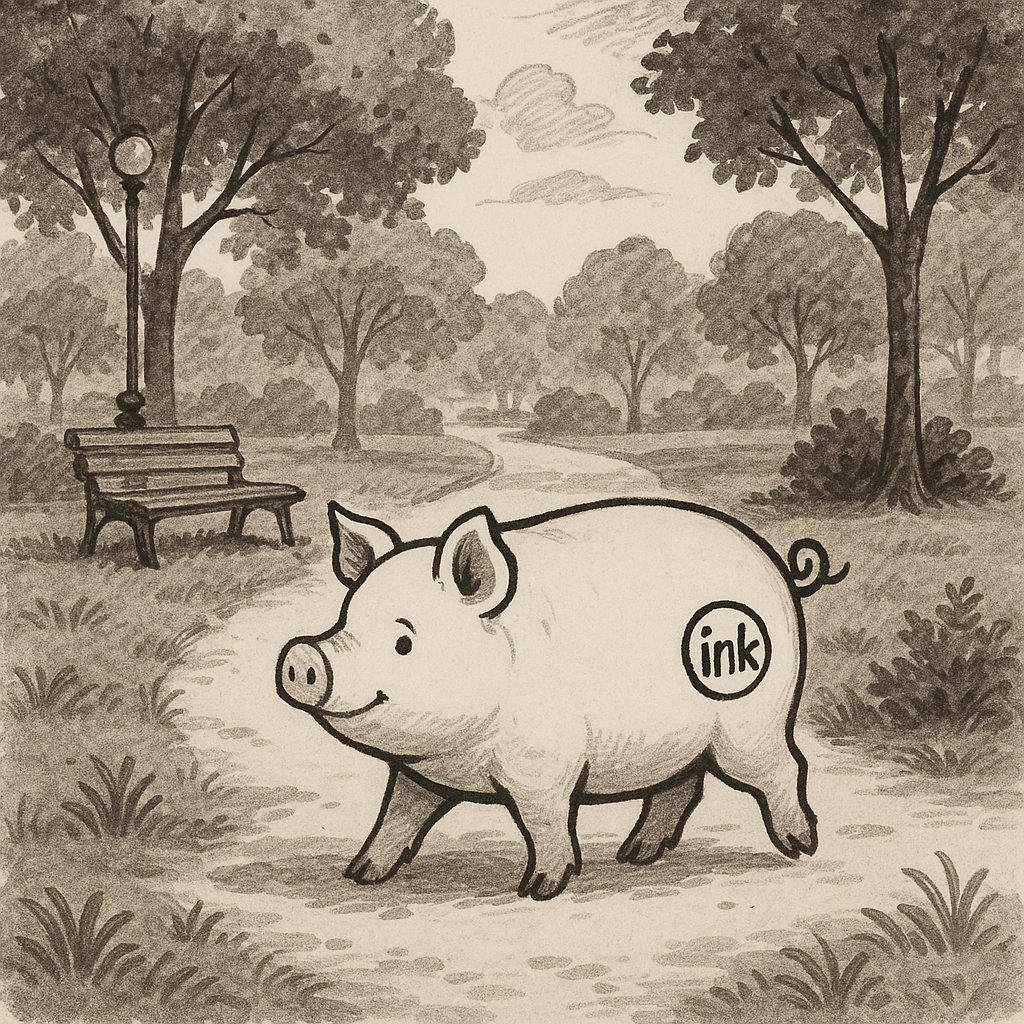 timw1985s's tweet photo. @inkonchain Ready. Set. OINK. https://t.co/0dVpMUOAdn