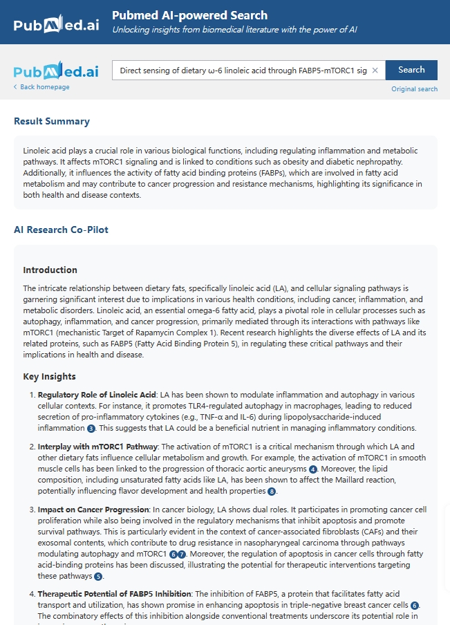 AIpubmed's tweet photo. 🔬Insights into Direct sensing of dietary ω-6 linoleic acid through FABP5-mTORC1 signaling🔬
Get related literature list by https://t.co/tNE7MEQtNs : https://t.co/wkFGM9PwTW
#Neuroscience #SynapticPlasticity #BDNF #TrkB #Neurodevelopment #ExcitatorySynapses #SynapticRegulation https://t.co/8q8Y5ClGFk