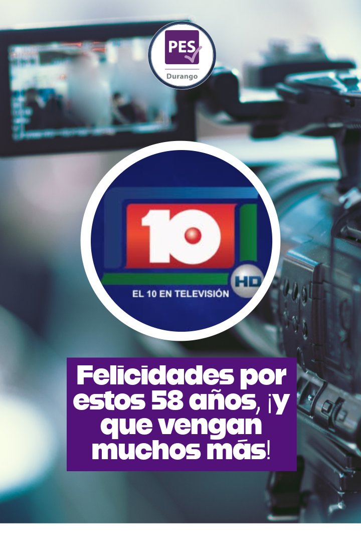 PESDurango_'s tweet photo. Antes que termine el día queremos felicitar a Canal 10, por mantener la vanguardia en televisión en Durango durante estos 58 años. Felicidades
#SomosPES #TeSuena? #SomosSolidarios #FamiliaSolidaria 💜 @ZujeyLuna10 @Luis_TV10 @canal10durango https://t.co/XhkUReA9Ta