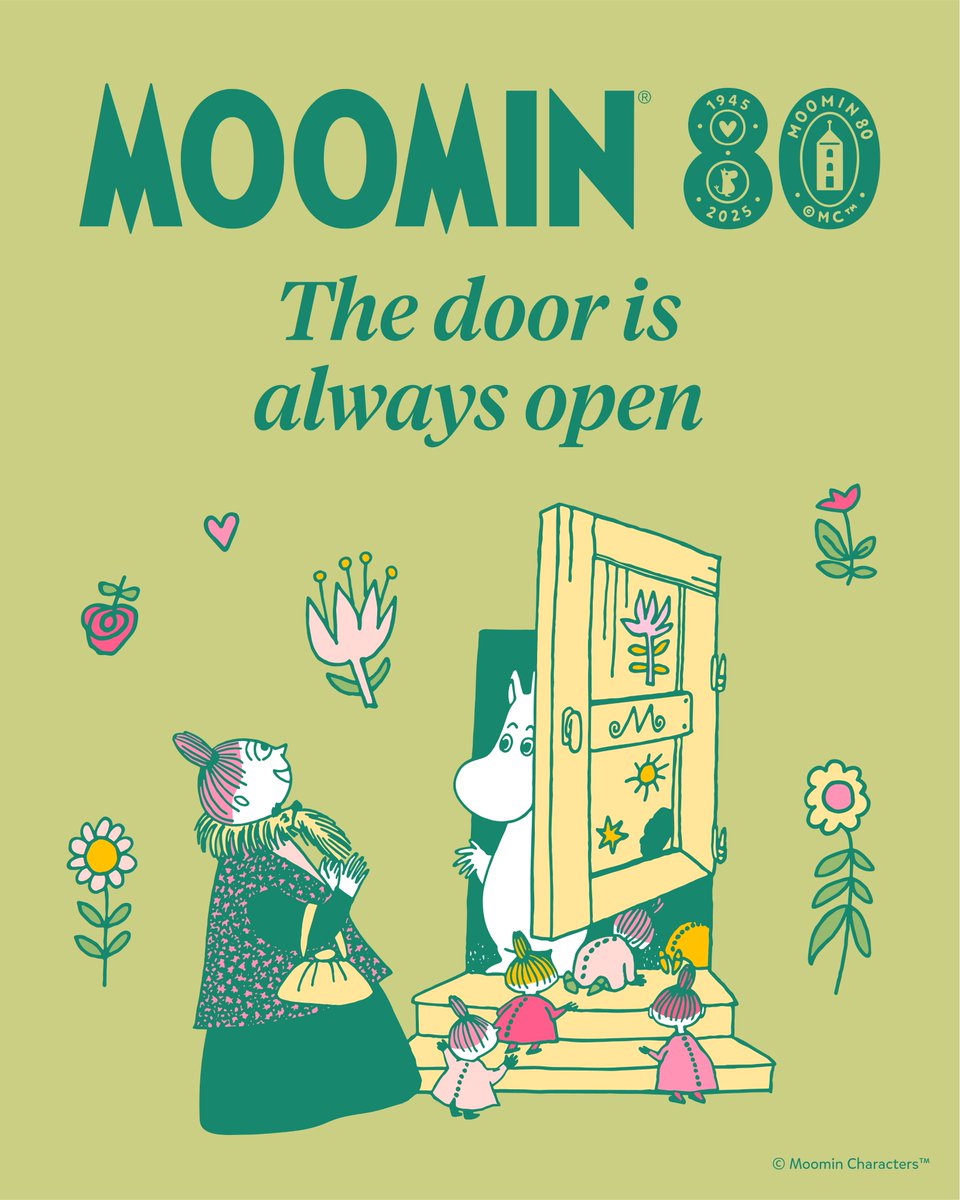 Today is International Children's Book Day 📚

2025 marks 80 years of Moomin stories. It all began with the first Moomin tale, The Moomins and the Great Flood, published in 1945.

Join the Moomin 80 celebrations at moom.in/80